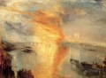 The burning of the house of Lords and commons landscape Turner